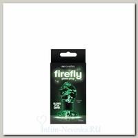 Анальная пробка Firefly Glass, светящаяся в темноте, средняя