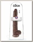 Фаллоимитатор-гигант на присоске Cock King Cock, коричневый
