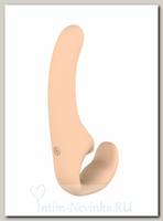 Гибкий безремневой страпон Lola Games Natural Temptation, телесный