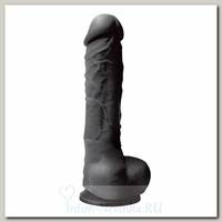 Реалистичный фаллоимитатор Colours - 8' Dildo, 19 см, черный