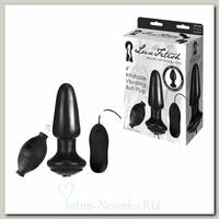 Анальный расширитель Butt Plug с вибрацией, черный