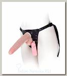 Страпон с вибрацией и с поясом Harness 22,5 см