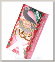 Ароматизированные латексные презервативы Sagami Xtreme Strawberry №10