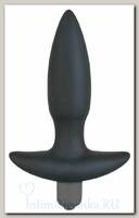 Анальная пробка Black Velvets Vibrating Plug Large, черная