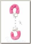 Плюшевые наручники FURRY HANDCUFFS, розовые