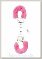 Плюшевые наручники FURRY HANDCUFFS, розовые