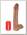 Фаллос гигант на присоске Cock with Balls с мошонкой 22.4 см, коричневый
