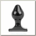 Большая анальная пробка для фистинга All Black, черная