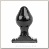 Большая анальная пробка для фистинга All Black, черная