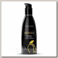 Лубрикант со вкусом тропического манго WICKED AQUA Mango, 60 мл