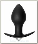 Анальная пробка Bulb Anal Plug с вибрацией, черная