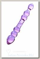 Рельефный стеклянный фаллоимитатор Sexus Glass 22,8 см
