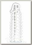 Насадка на пенис изготовленная из силикона SPIKEY-PENIS, прозрачная