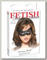 Маска для БДСМ кожаная с заклепками Fantasy Mask
