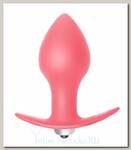 Анальная пробка BULB ANAL с вибрацией средняя, розовая