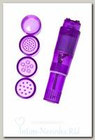 Виброракета Adult Toys от Erotist с 4 насадками, сиреневый, 11 см