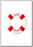 Эрекционное кольцо в виде спасательного круга BUOY LOVE, красное