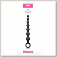 Анальная елочка Perles D'Lux - Long - Black