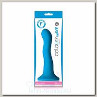 Изогнутый фаллоимитатор Colours Wave 6 Dildo, синий 16,5 см