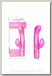 Вибратор со стимулятором клитора Silicone Butterfly Kiss Pink