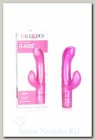 Вибратор со стимулятором клитора Silicone Butterfly Kiss Pink