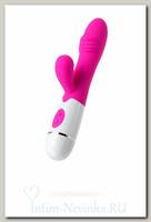 Вибратор с клиторальным стимулятором Nixy из коллекции A-Toys, 23,3 см