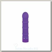 Maxx Power Vibe - Purple женский вибромассажер ребристый