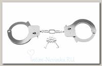 Классические браслеты для связывания Designer Cuffs, серебристые