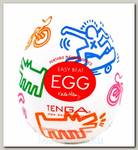 Яйцо мастурбатор Tenga Egg Street 001 с рельефом „граффити“