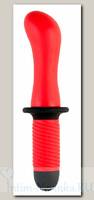 Женский вибратор с двойным мотором от ToyFa Black & Red, красный