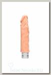 Дилдо-вибратор без мошонки Shots Media RealRock Vibrating Dildo, 20 см, телесный