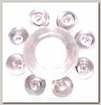 Эрекционное кольцо Rings Bubbles, прозрачное Lola Toys