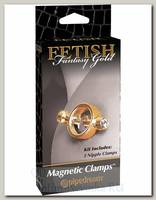 Magnetic Clamps золотистые зажимы на магните со стразами