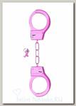 Металлические наручники SHOTS TOYS, розовые