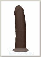 Фаллоимитатор Shots Media RealRock Silicone Dildo Without Balls, 15,3 см, коричневый