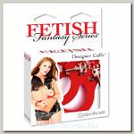 Классические браслеты для связывания Designer Cuffs, красные