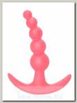 Пробка Bubbles Anal из силикона для деликатной стимуляции, розовая