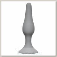 Силиконовая анальная пробка Slim Anal Plug размер S, серая