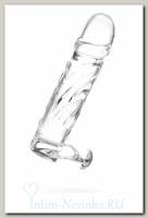 Реалистичный фаллоимитатор из стекла DILDO, 20 см