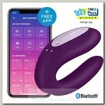 Вибромассажер для пар Satisfyer Double Joy с 2-я моторами, фиолетовый