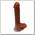 Фалоимитатор 8 Inch Carved DIldo, коричневый