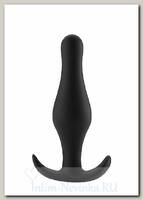 Анальная пробка Handle Medium Purple, черная
