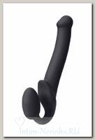 Продуманный безремневой страпон Strap-on-me 24.5 см, черный