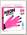 Перчатка для чувственной стимуляции эрогенных зон Neon Luv Glove, розовая