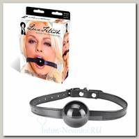Кляп с шаром из силикона с ремнем Lux Fetish