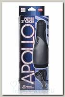Мастурбатор с вибрацией APOLLO POWER STROKER-BLK