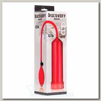 Помпа для члена Discovery RACER с линейкой 21 см, красная