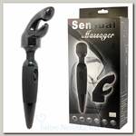 Вибромассажер Sensual Massager, черный с гибкой головкой