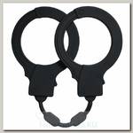 Тянущиеся силиконовые наручники Stretchy Cuffs Turquoise, черные