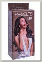 Кляп-трензель Lora Brown из кожи Rebelts, цвет коричневый